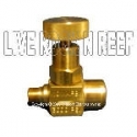 1/8 inch brass No Shock needle valve with FPT and MPT threads