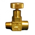 1/4 inch brass No Shock needle valve with FPT and MPT threads