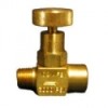 1/4 inch brass No Shock needle valve with FPT and ...